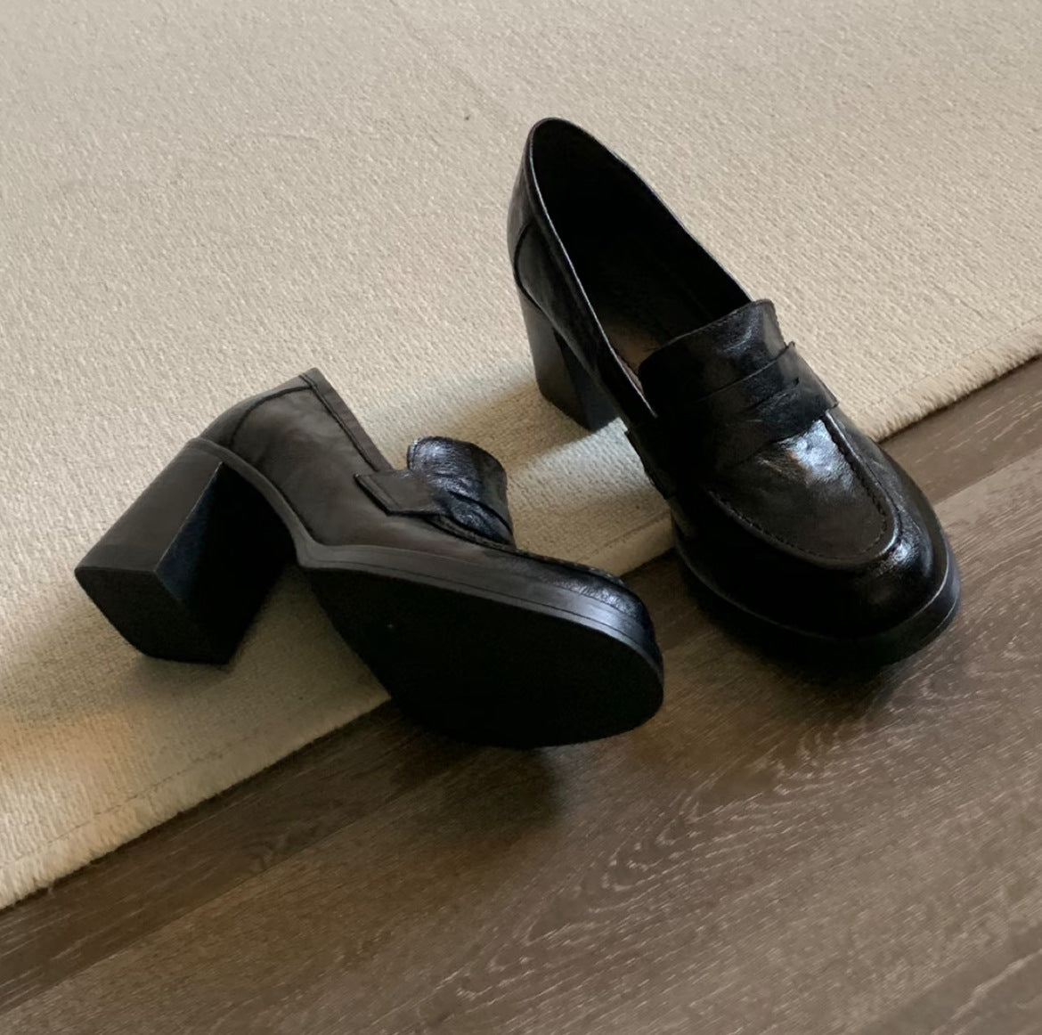 Chunky loafers
