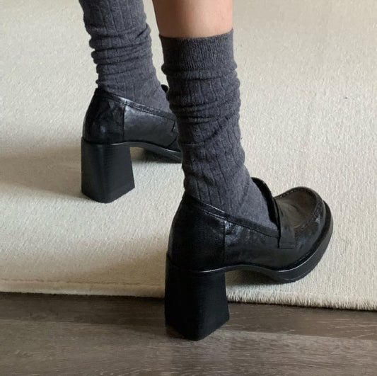 Chunky loafers